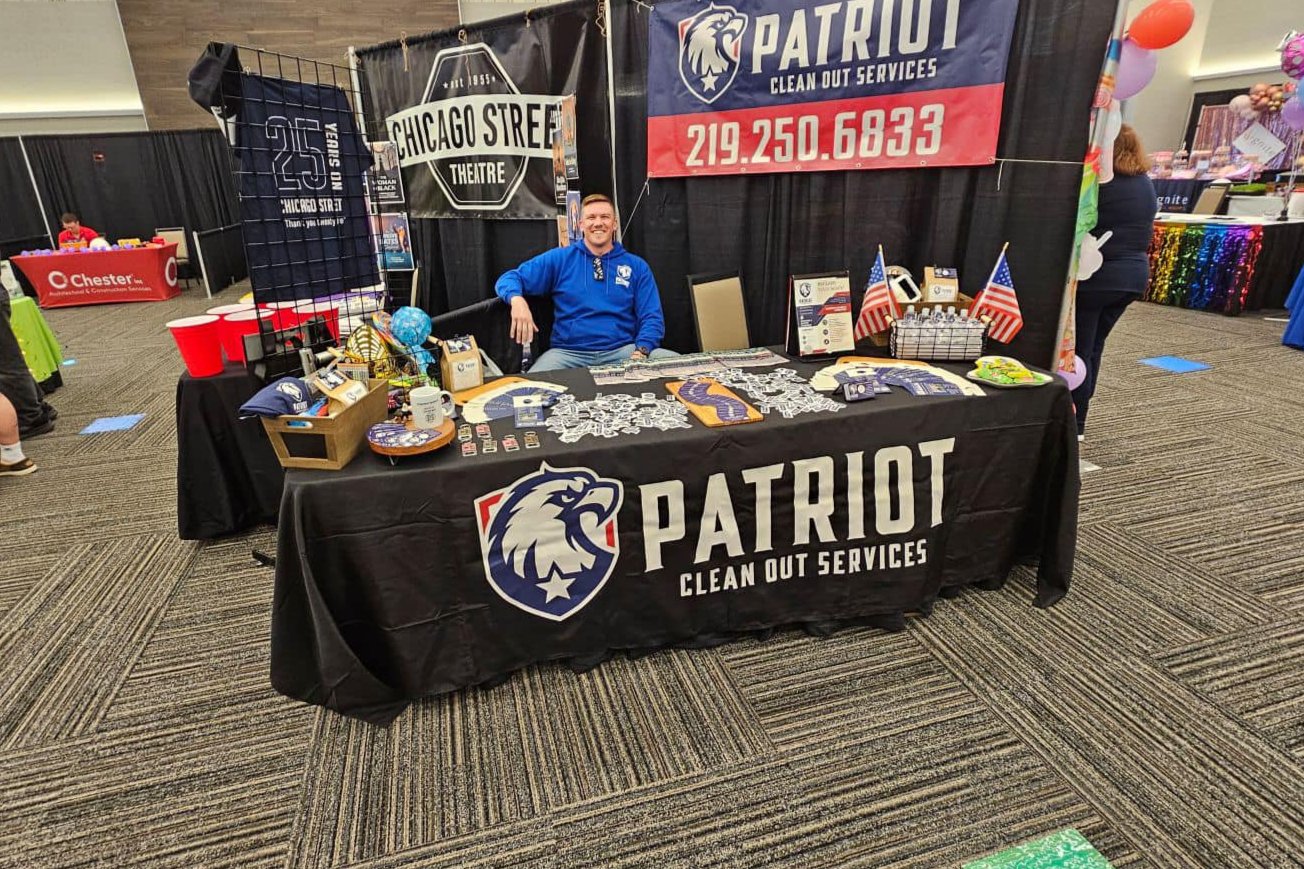 Patriot Clean Out Services of Valpo offers demo and junk removal services plus branded Patriot Clean Out mugs, tshirs, and more.