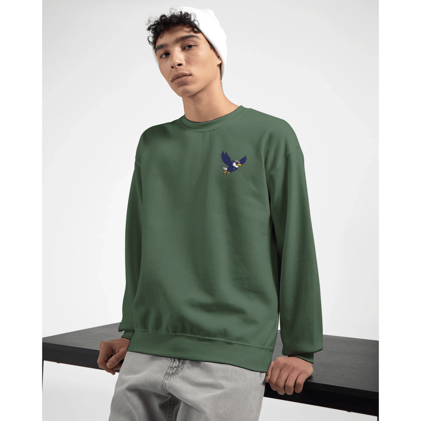 Classic Unisex Crewneck Sweatshirt | Gildan® 18000 - Print Material - Military Green