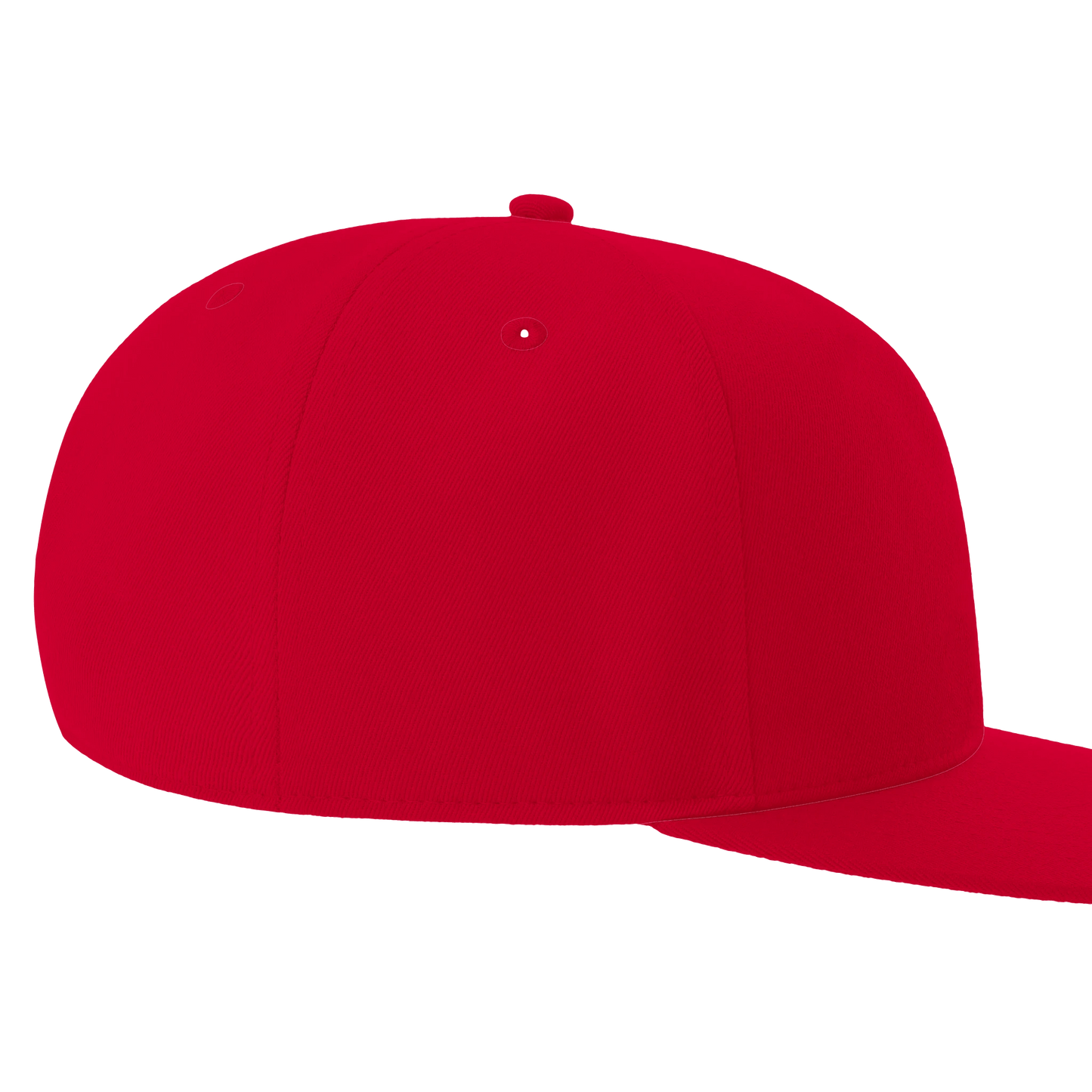 Flat Bill Cap | Yupoong 6007 Black - Print Material - Red