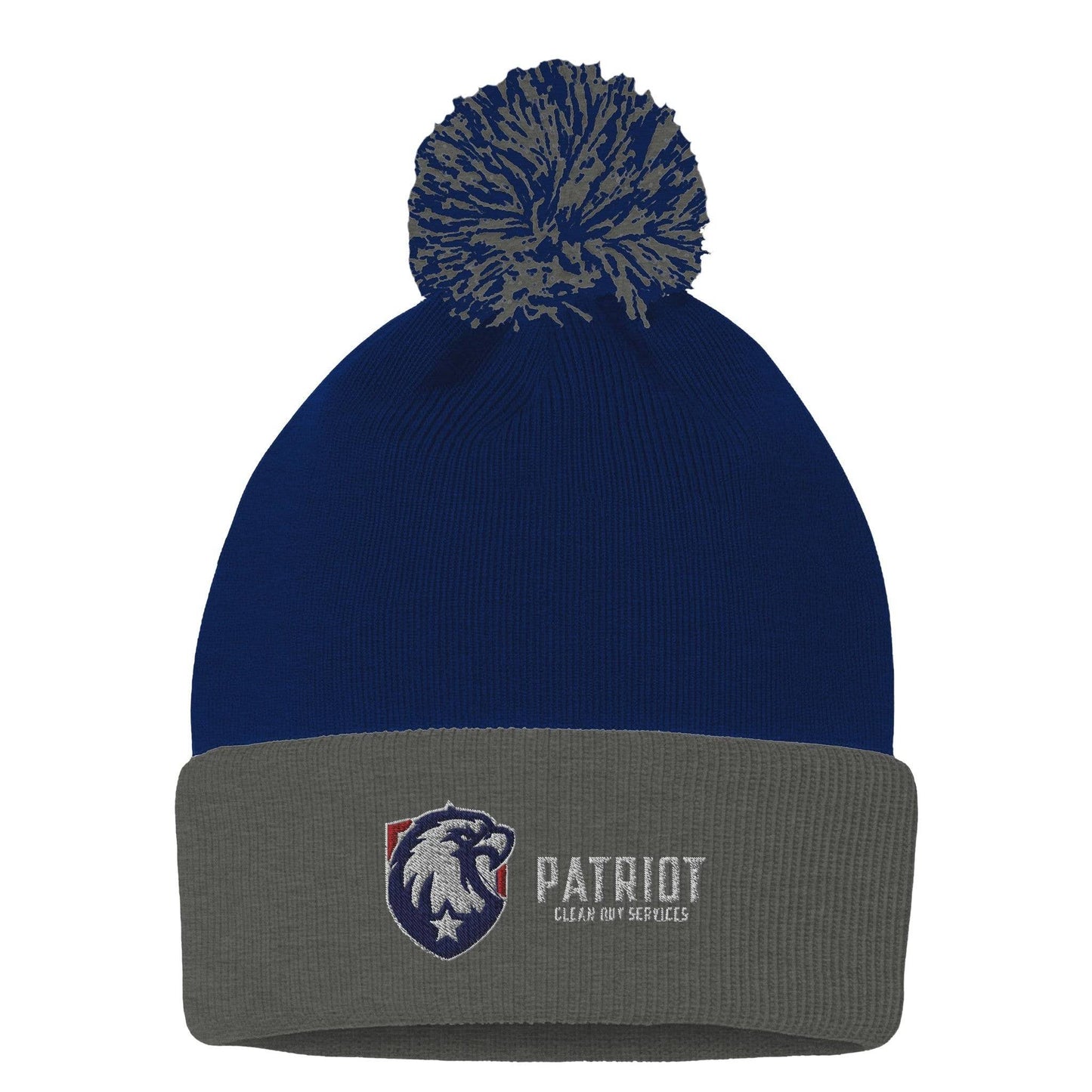 Patriot Beanie - Print Material - royal heather grey