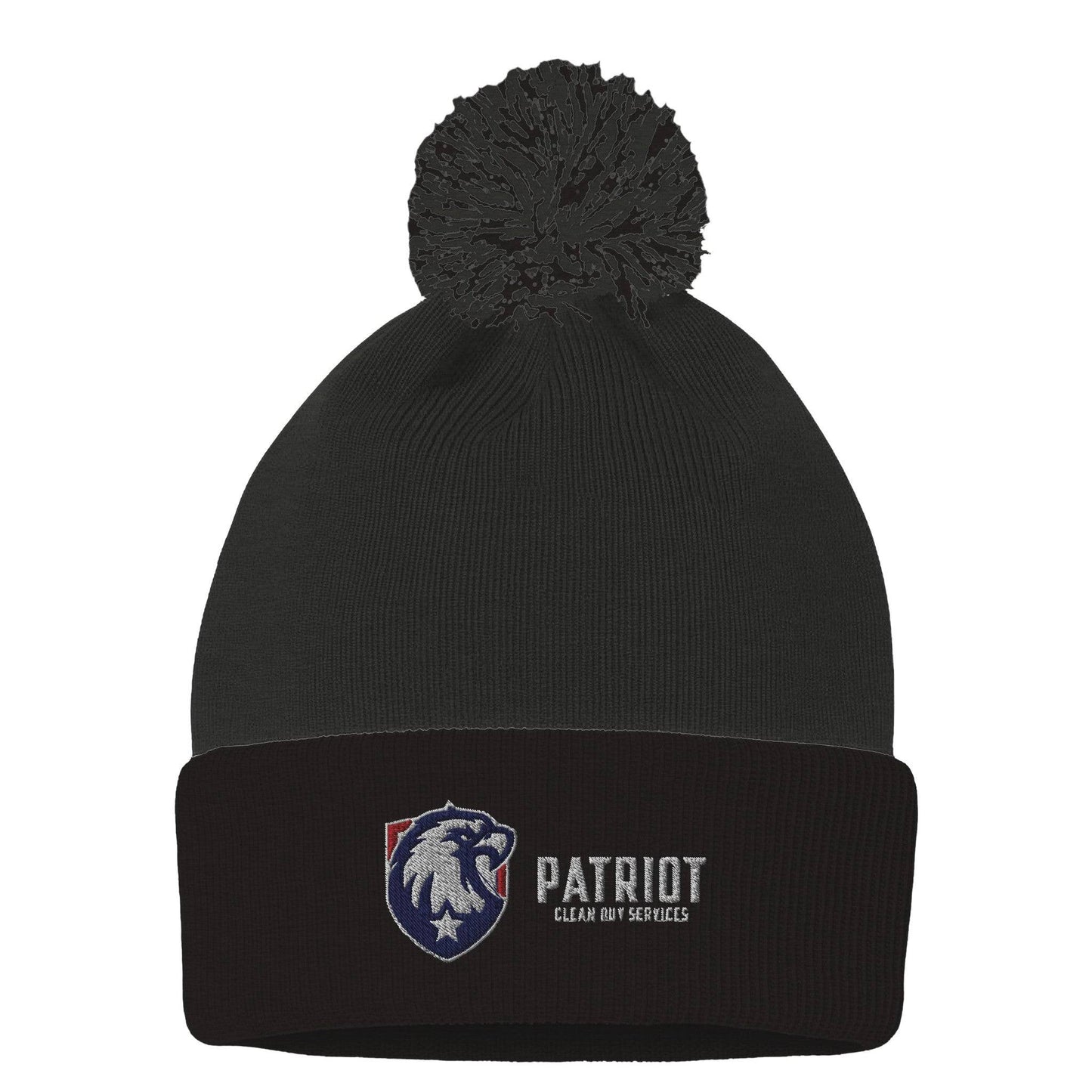Patriot Beanie - Print Material - dark heather grey black