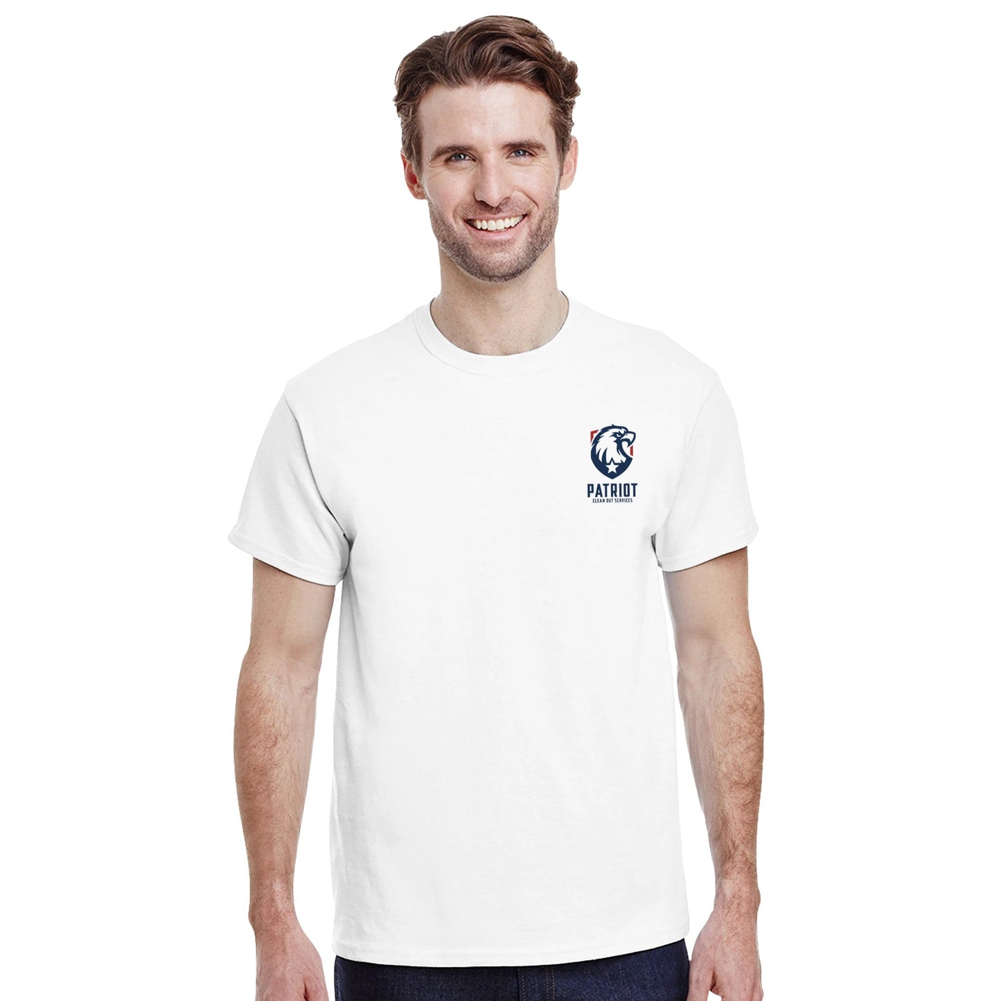 Patriotic Heavyweight Unisex Crewneck T-shirt | Gildan® 5000 - Print Material - S