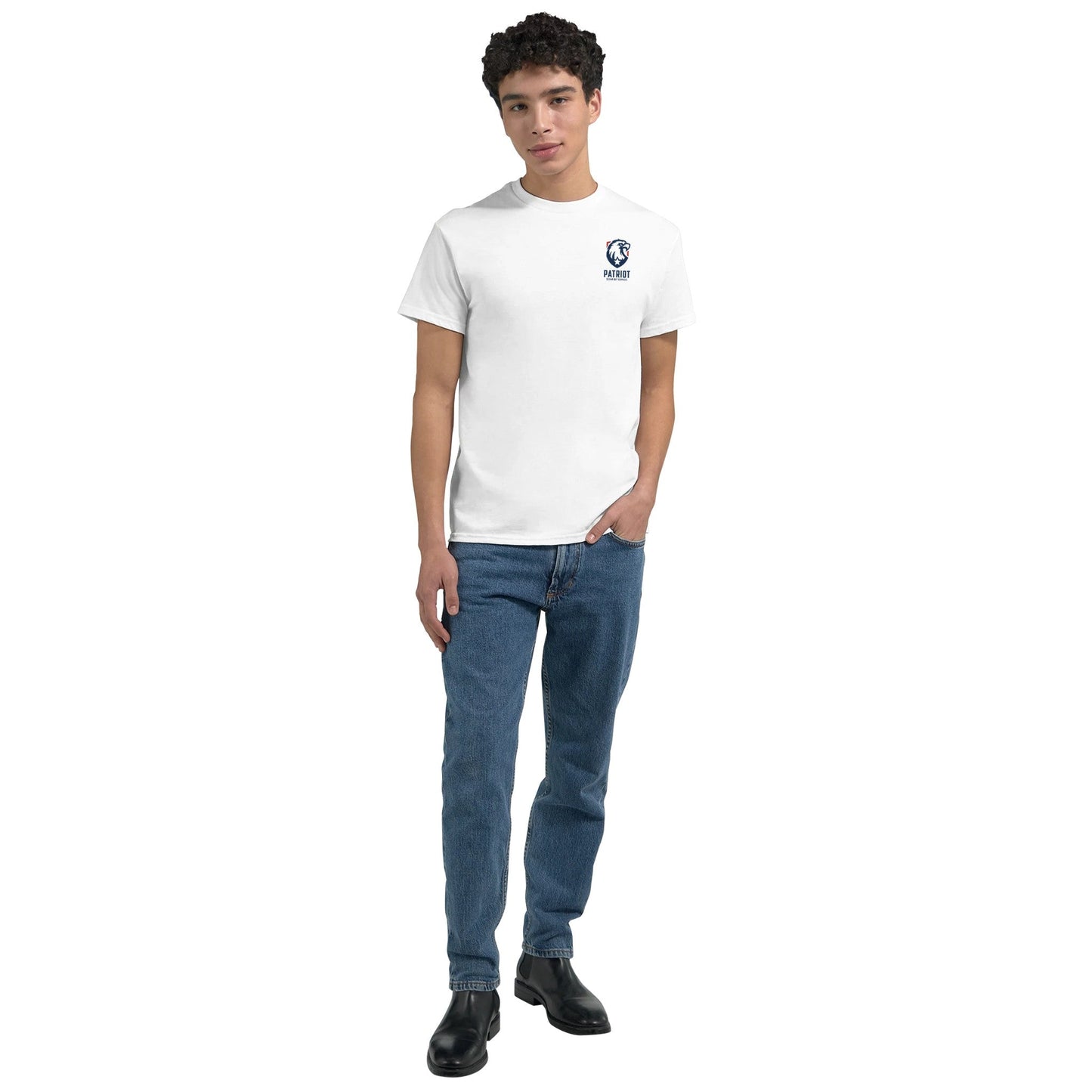 Patriotic Heavyweight Unisex Crewneck T-shirt | Gildan® 5000 - Print Material - S