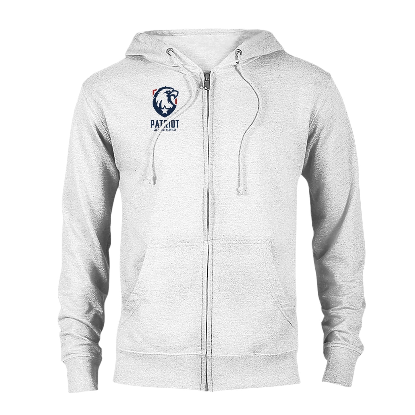 Patriotic Zip Up Hoodie - Unisex - Print Material - Black