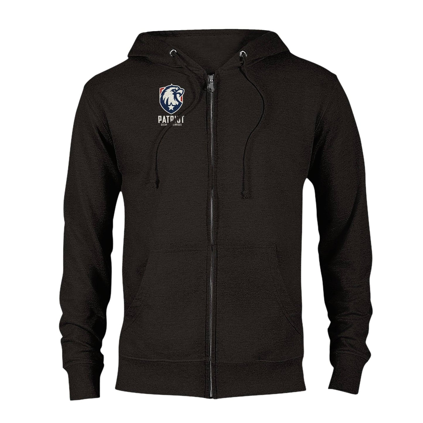 Patriotic Zip Up Hoodie - Unisex - Print Material - White