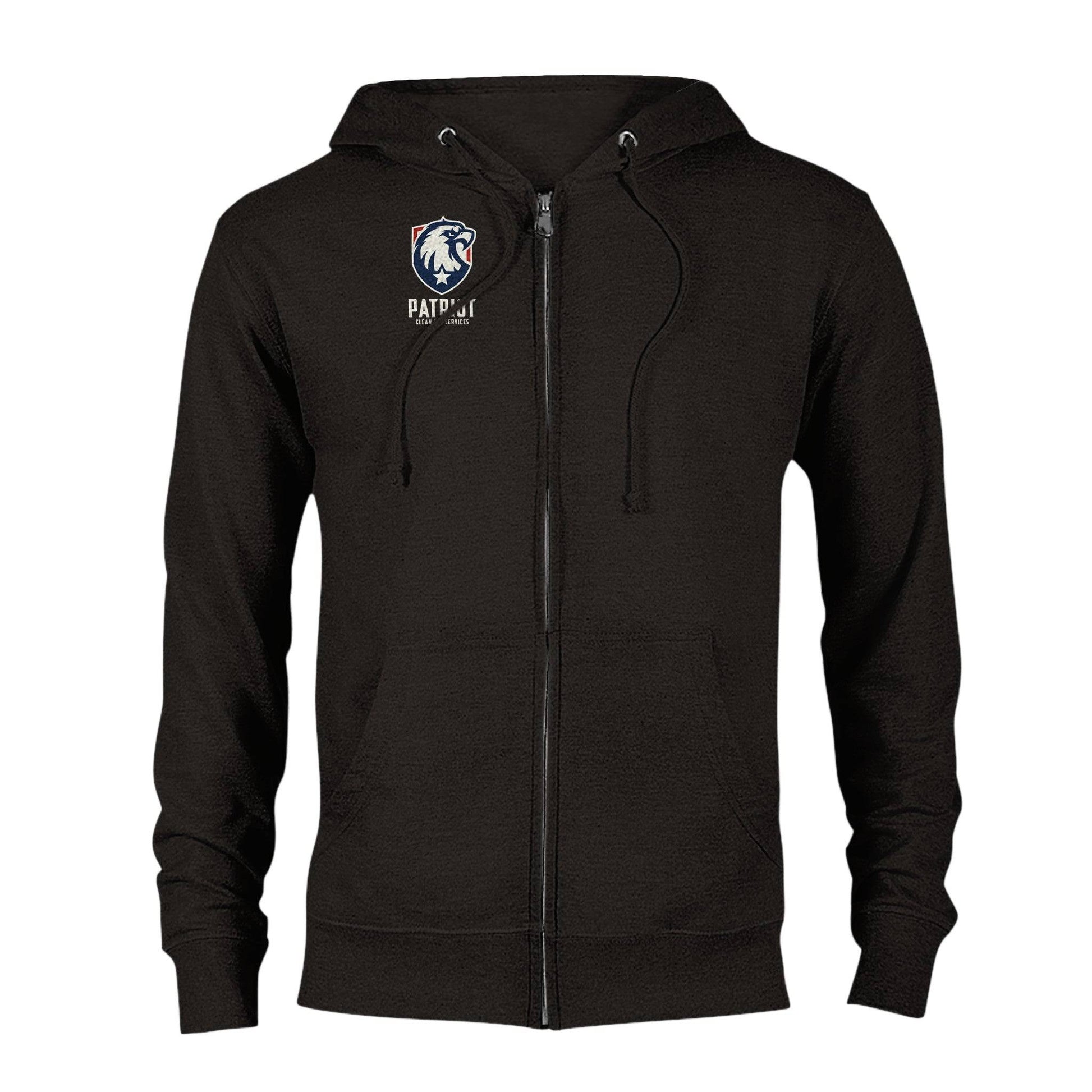 Patriotic Zip Up Hoodie - Unisex - Print Material - White