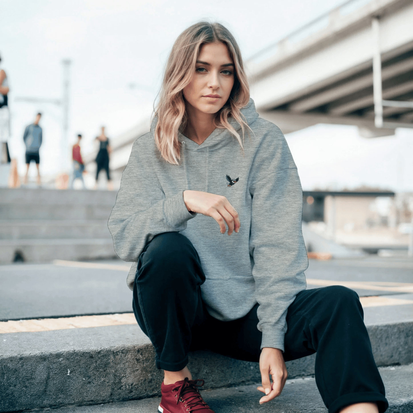 Classic Unisex Pullover Hoodie | Gildan® 18500 Ash - Print Material - S