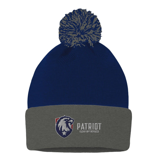 Patriot Beanie - Print Material - royal heather grey