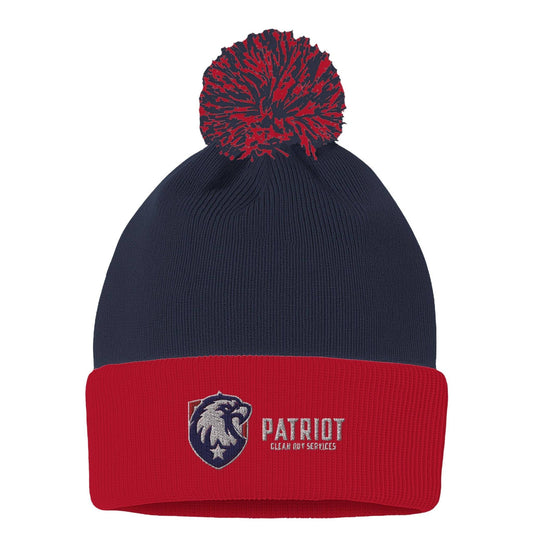 Patriot Beanie - Print Material - navy red