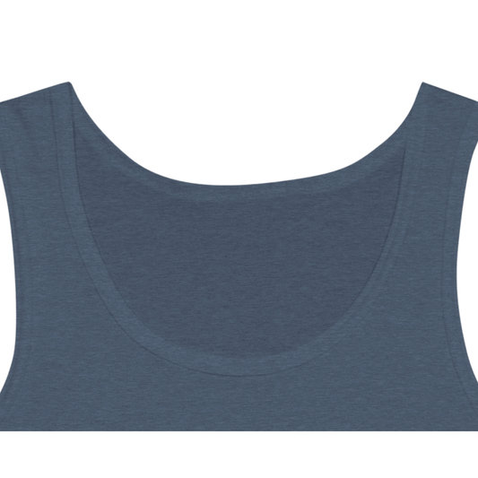 Unisex Jersey Tank Top - Print Material - Heather Navy