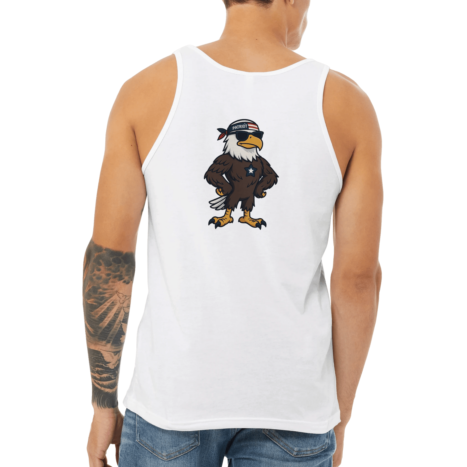 Unisex Jersey Tank Top - Print Material - Black