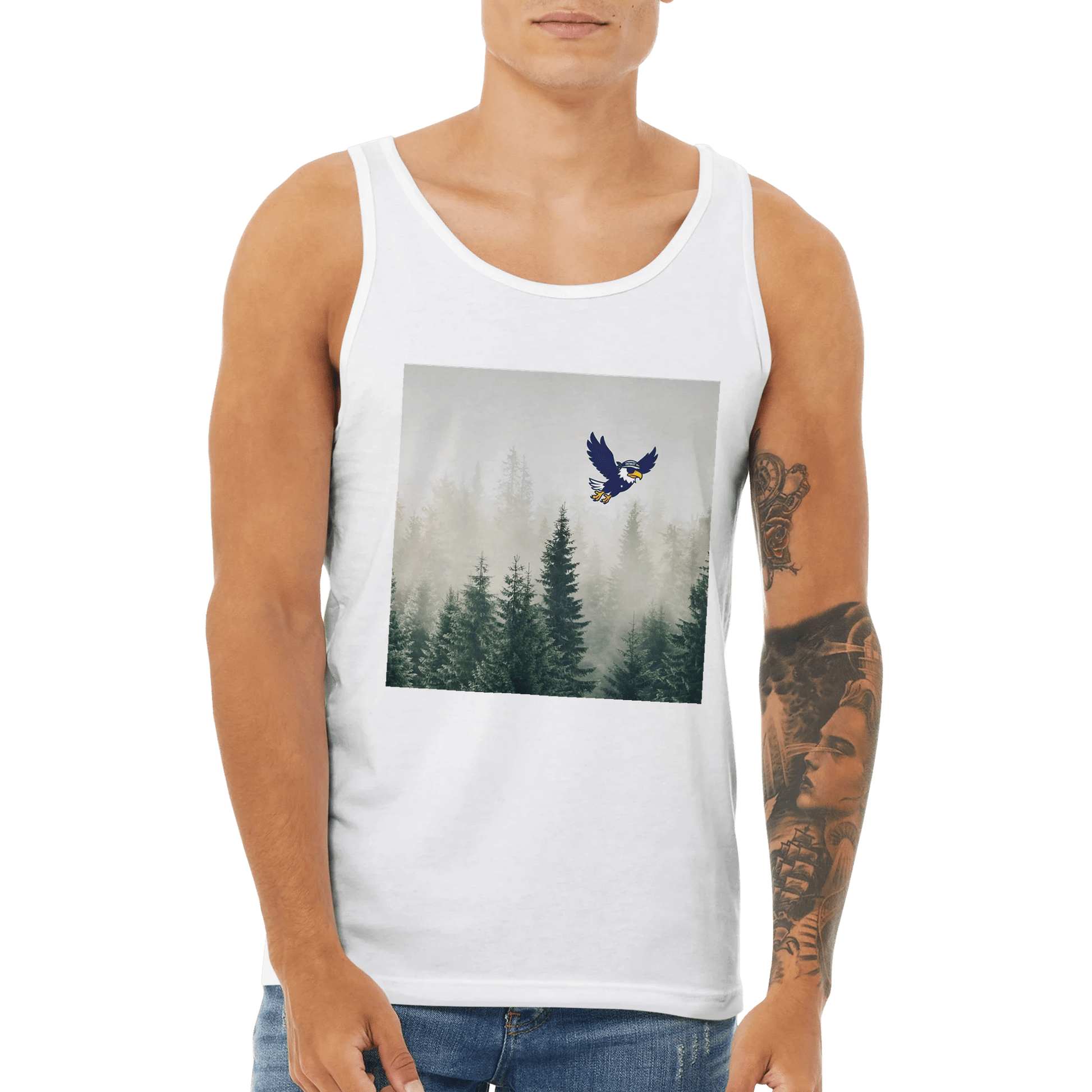 Unisex Jersey Tank Top - Print Material - Black