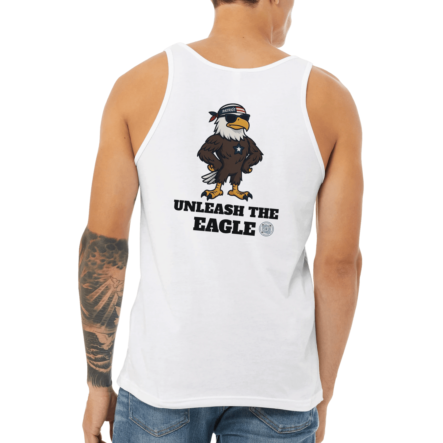 Unisex Jersey Tank Top - Print Material - Black