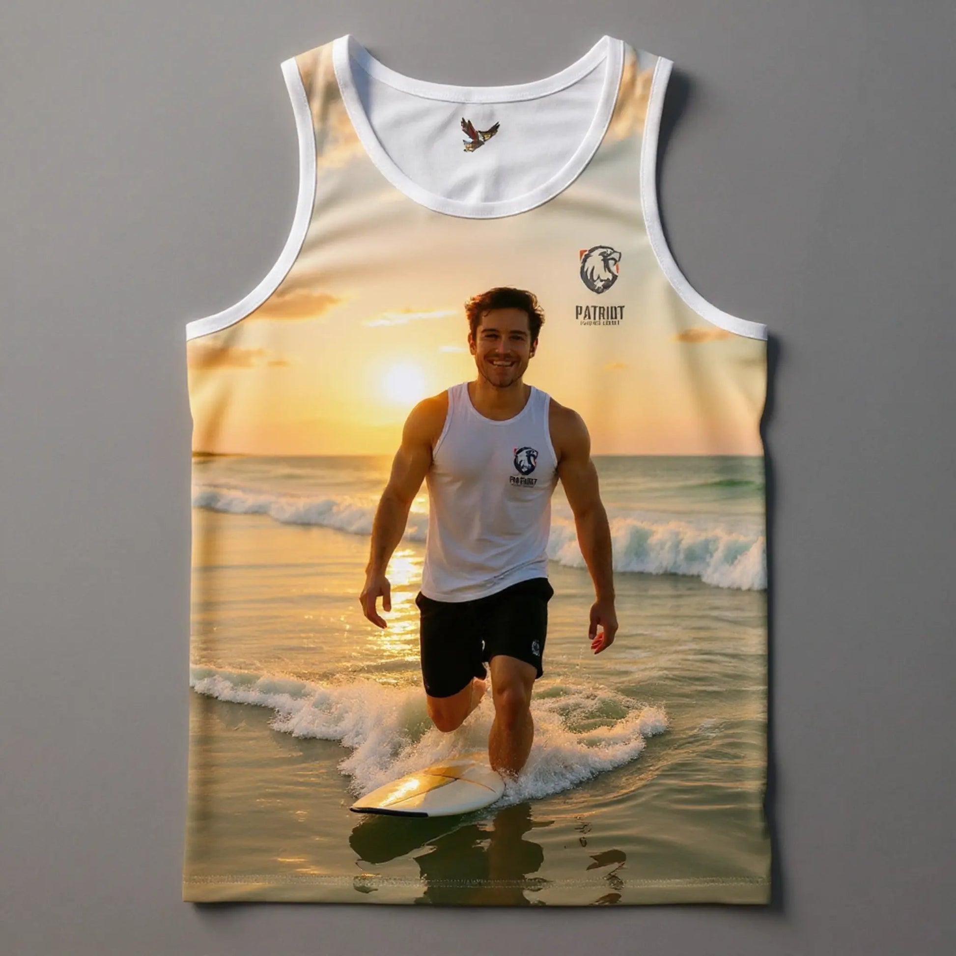 Unisex Jersey Tank Top - Print Material - Black