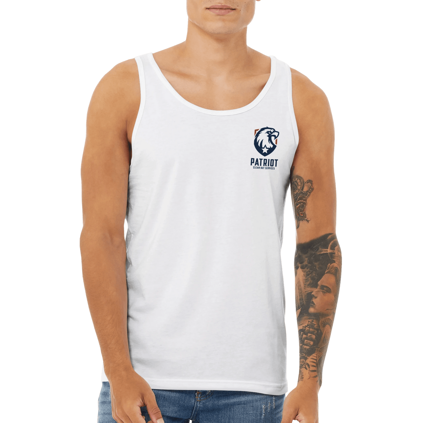 Unisex Jersey Tank Top - Print Material - Black
