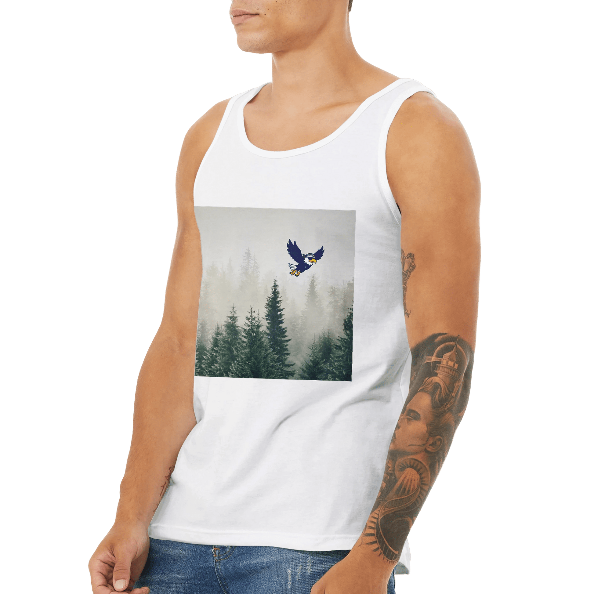 Unisex Jersey Tank Top - Print Material - Black