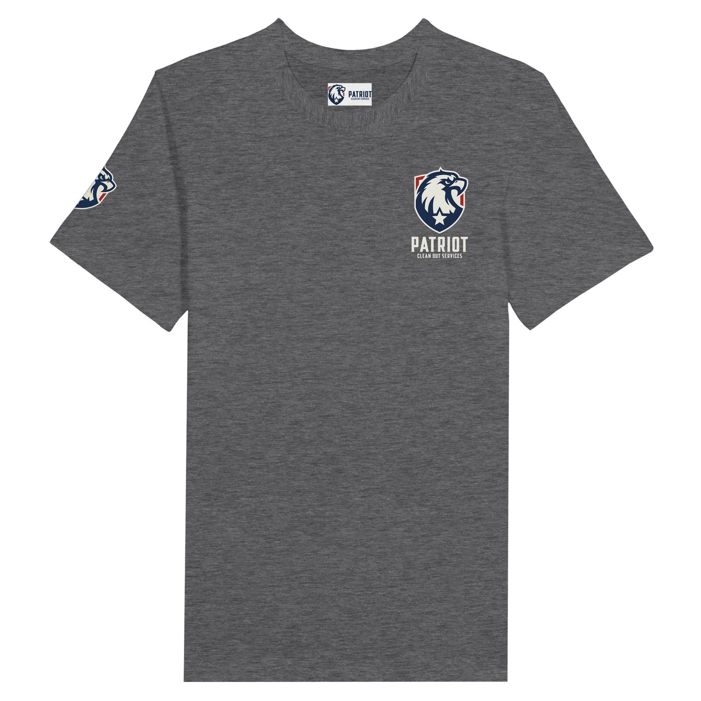 Patriot Clean Out T-Shirt: Support Vets & Show Pride - Print Material - Dark Gray Heather