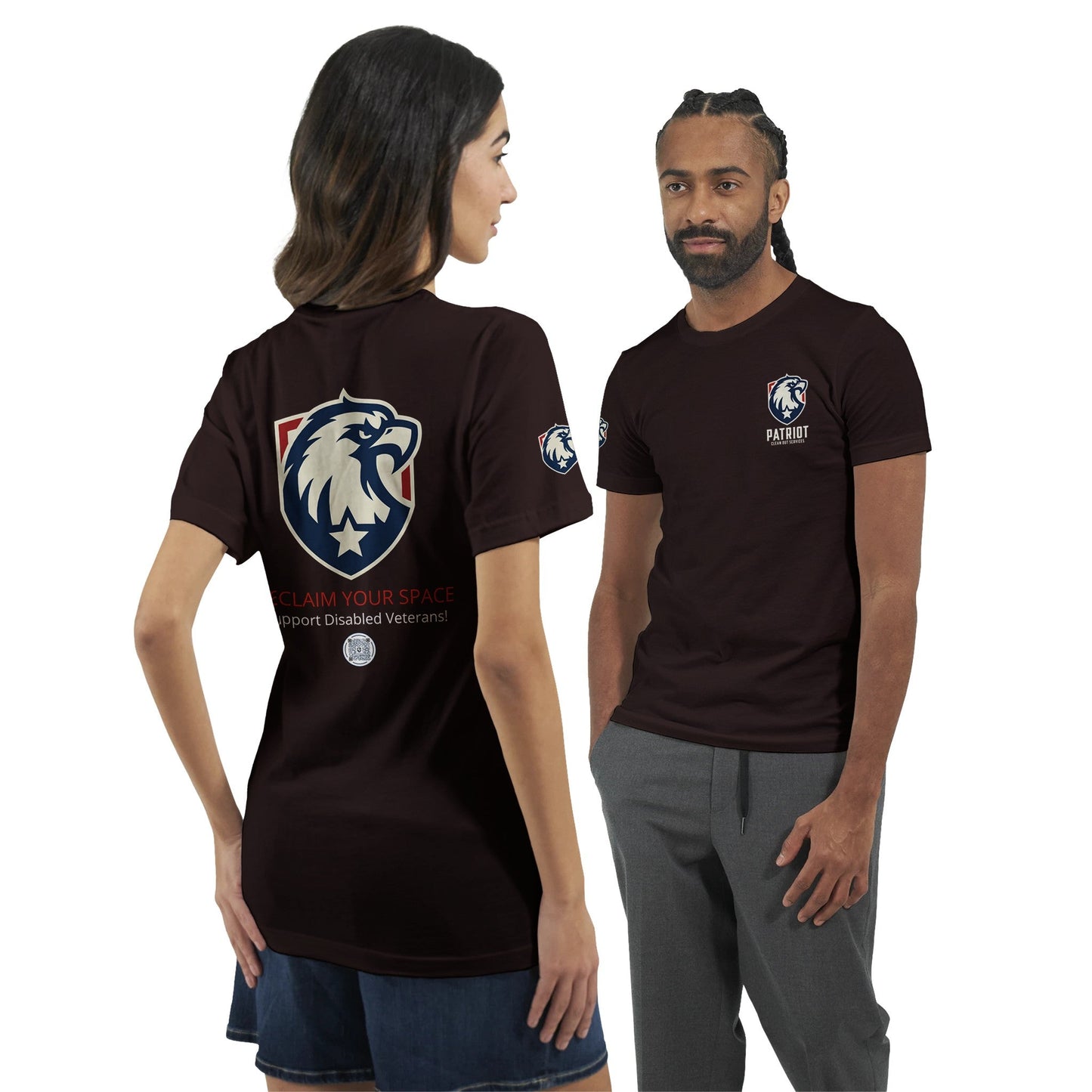 Patriot Clean Out T-Shirt: Support Vets & Show Pride - Print Material - Brown