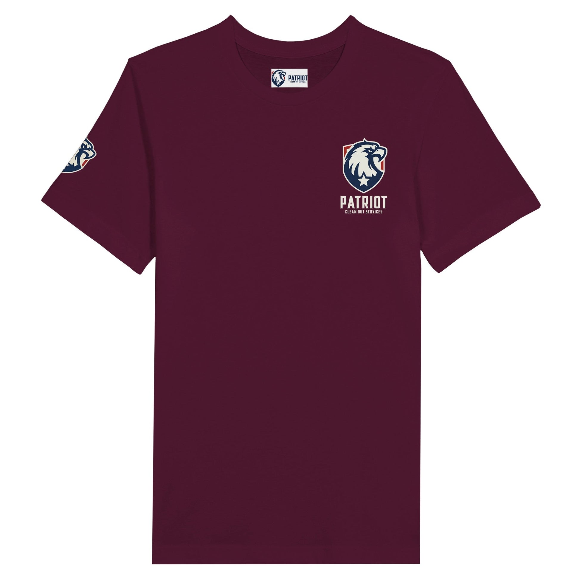 Patriot Clean Out T-Shirt: Support Vets & Show Pride - Print Material - Maroon