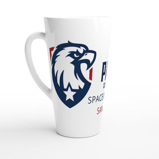 Patriotic Latte Mug in White, 17oz | Patriot Clean Out Services - Print Material -